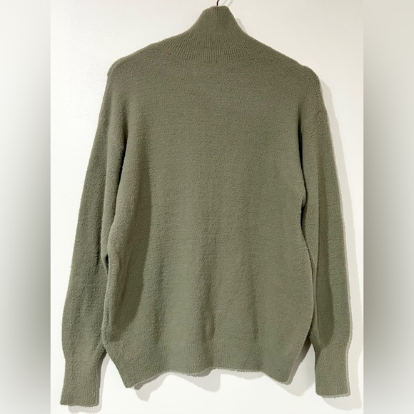 Aritzia Wilfred Free Hush Knit Turtleneck Sweater Dry Basil Green XS - Picture 2 of 5
